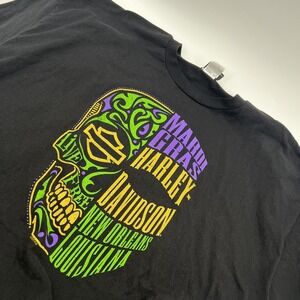 Harley Davidson New Orleans T Shirt Mens 2XL Biker Motorcycles Voodoo Mardi Gras